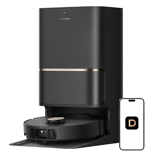 DREAME L50 Ultra Robot Vacuum and Mop Black with Auto-Empty and Mop Self-Cleaning, Precise Obstacle Avoidance, 19,500Pa Suction, HyperStream Detangling DuoBrush