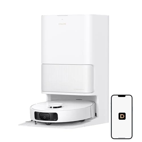 DREAME L40s Ultra CE Robot Vacuum and Mop Combo with Self-Emptying Dock, 13,000Pa Suction, Mop Self-Cleaning and Auto-Raising, Ultrasonic Carpet Sensing, Ideal for Pet Hair, Carpet and Hard Floors